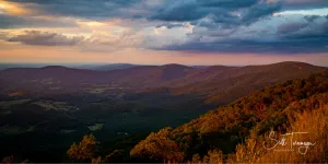 Sunset at Hogback Fine Art Photography Curved Metal Print