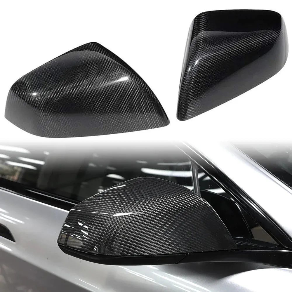 Tesla Model X  Carbon Fiber Side Mirror Overlay Cover