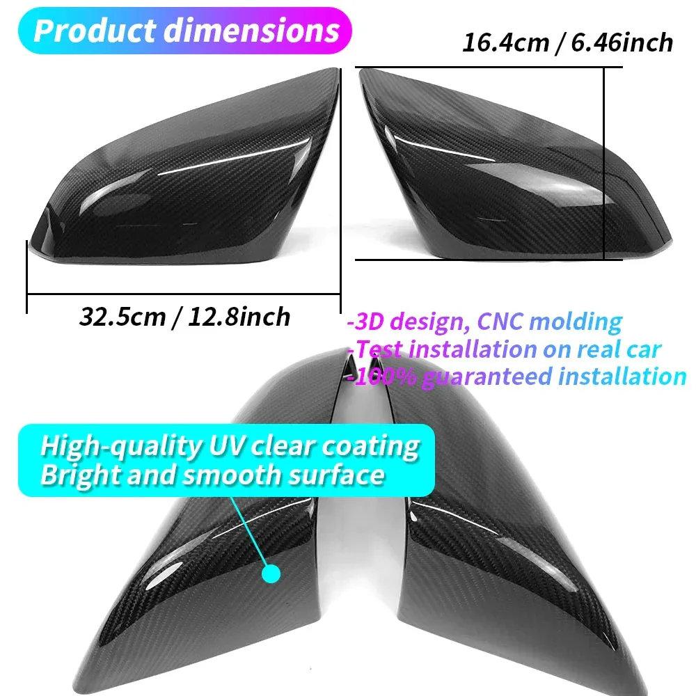 Tesla Model X  Carbon Fiber Side Mirror Overlay Cover