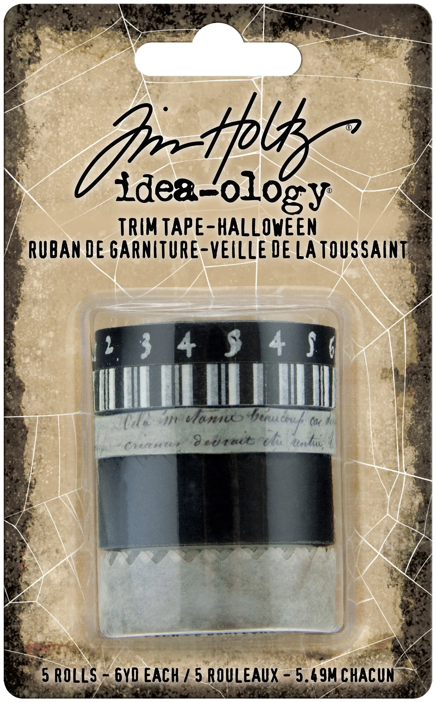 ^Tim Holtz Idea-Ology Trim Tape 6/Pkg - Halloween^*