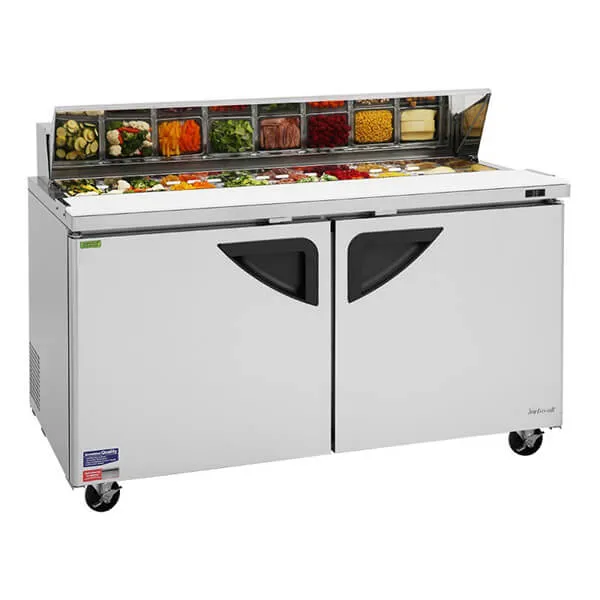 Turbo Air TST-60SD-N 60" Solid Door Sandwich and Salad Unit