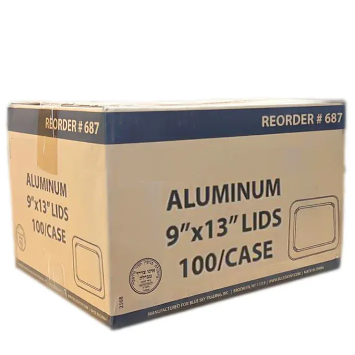 *WHOLESALE* Aluminum Half Size LID For 9x13 for All Weight Pans | 100 ct/case