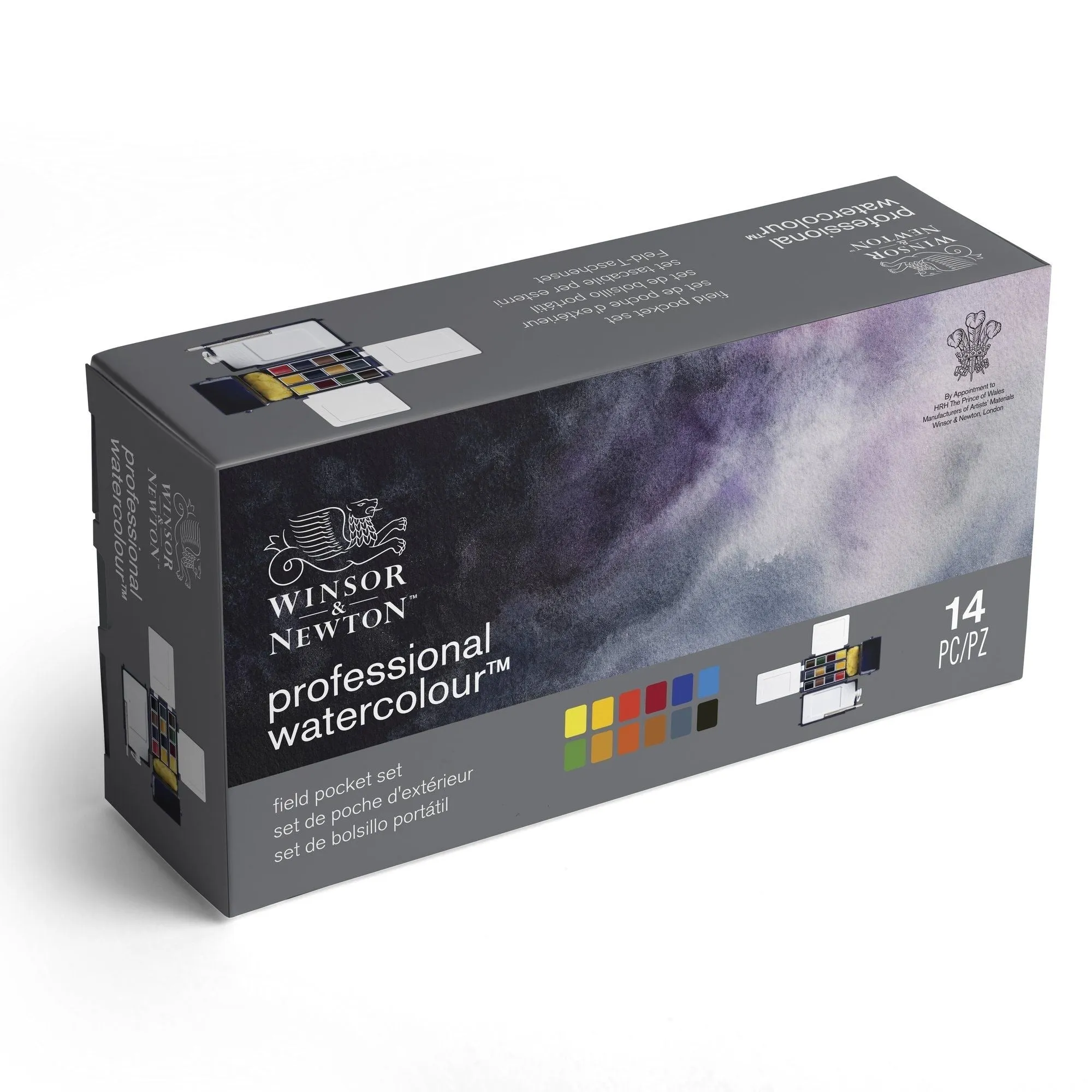 Winsor & Newton Artists' Watercolour Field Pocket Box - 14pcs