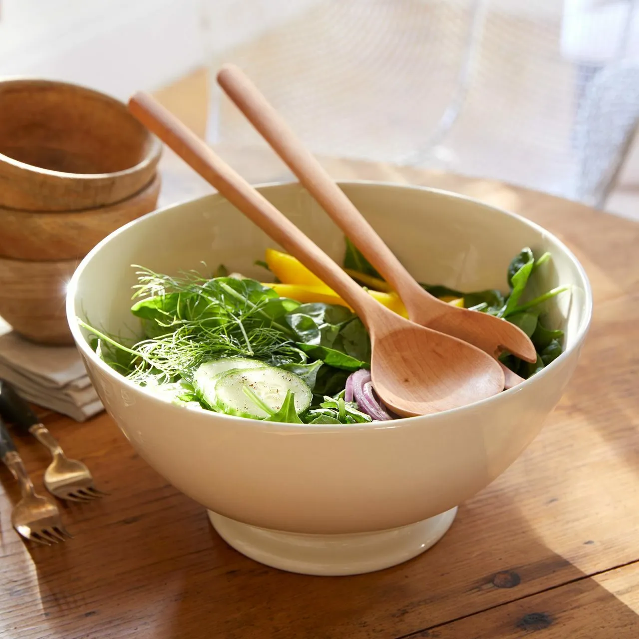 Wooden Salad Servers